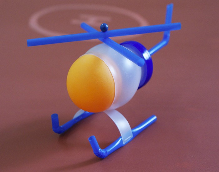 Recycled Bottles Toy Helicopter