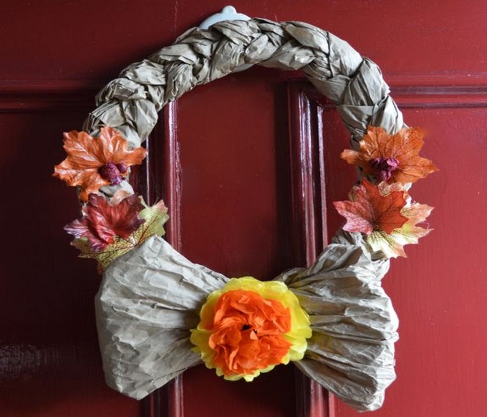 Recycled Crafts Wreath