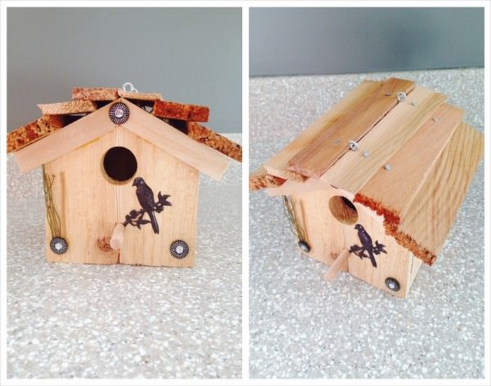 DIY Bird House Made from Wood