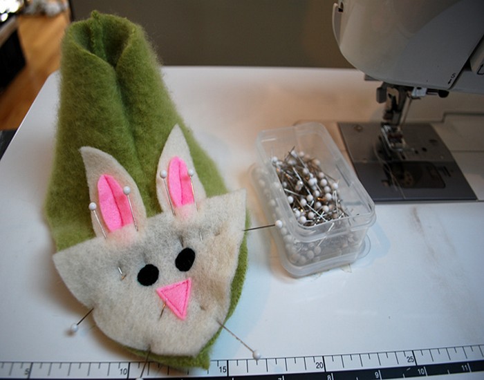 Fuzzy Bunny Slippers From Recycled Felted Sweater Crafts