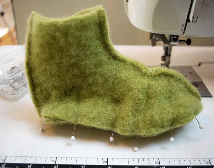 Old Felted Sweater Pattern from Kids Slippers