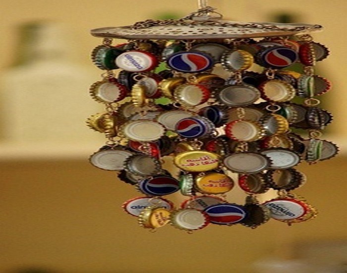 Recycled Bottle Top Caps Crafts