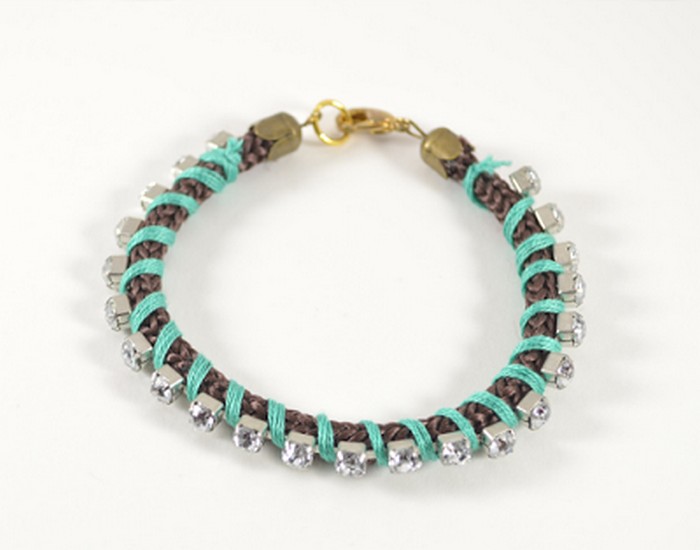 Rhinestone Wrapped Bracelet Designs