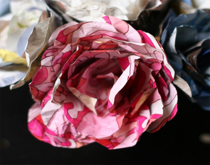 DIY Recycled Paper Beautiful Flower