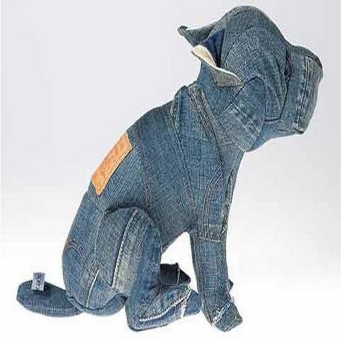 Recycle Old Blue Jeans Kids Toys Dog