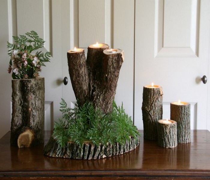 Recycled Wood Pieces Decor Idea