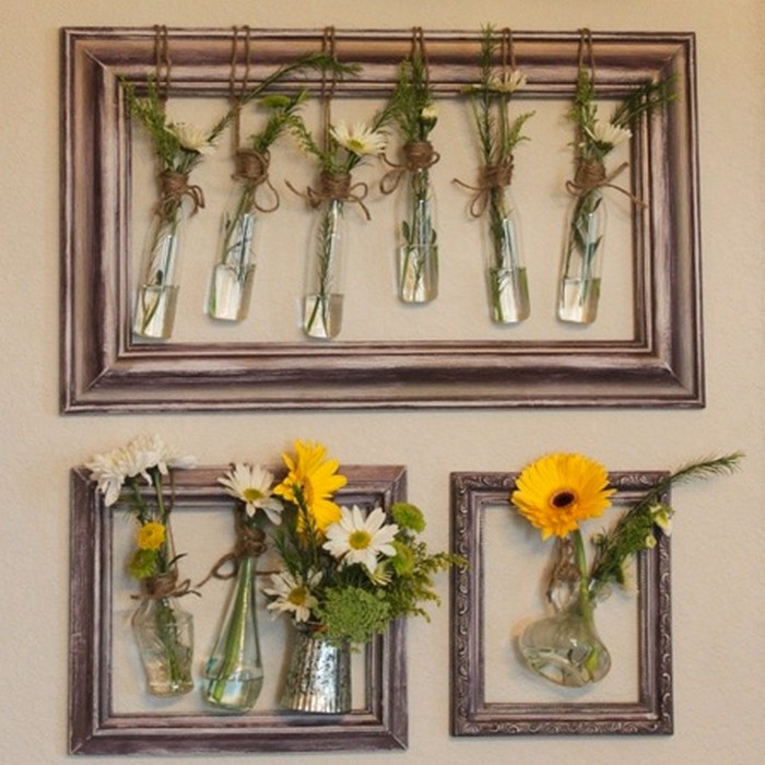 Recycled Old Picture Frames for Home Decor