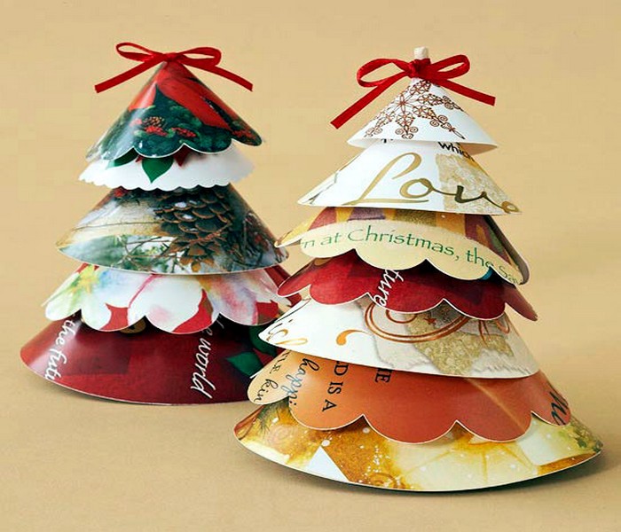 Upcycled Paper Christmas Crafts