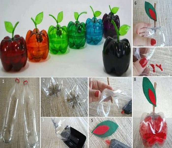 Upcycled Plastic Bottles Home Decor Idea