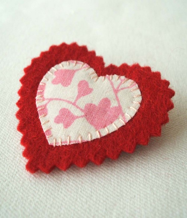 Reuse Fabrics DIY Heart