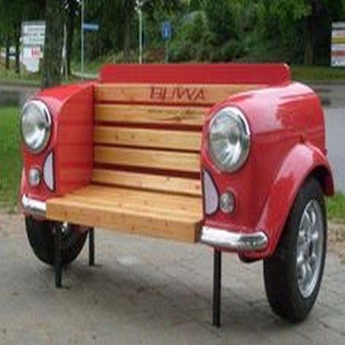 Upcycled Automotive Part Bench