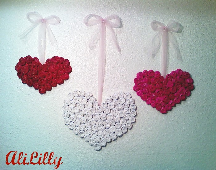 Upcycled Paper Beautiful Hearts
