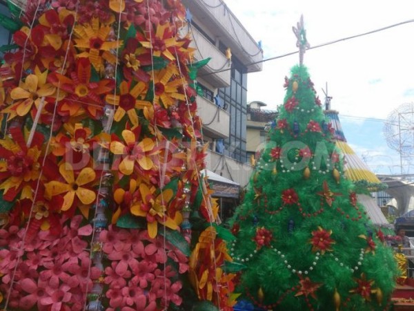 Christmas Tree Made from Recycle Material