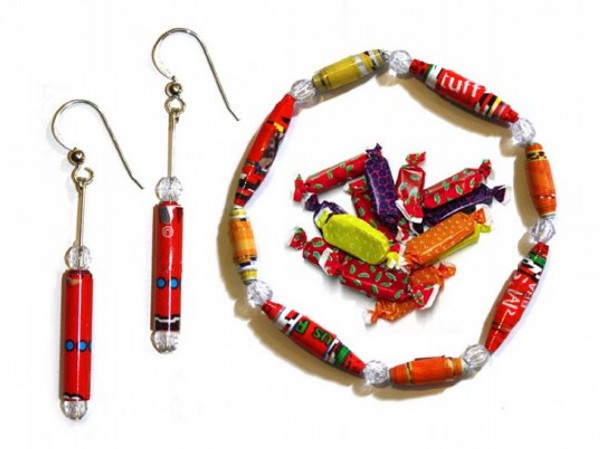 Halloween Candy Wrapper Jewelry
