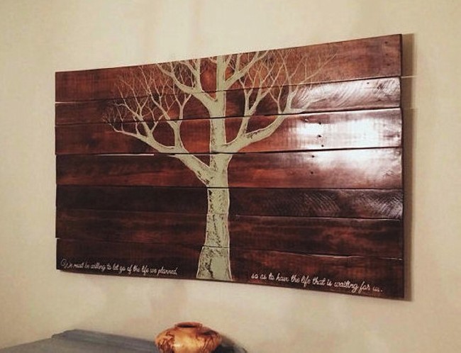 Reclaimed Wooden Pallet Wall Hanging
