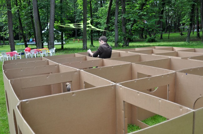 Recycled Cardboard Boxes Kids Playground