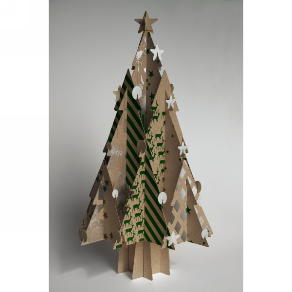 Recycled Cardboard Christmas Tree