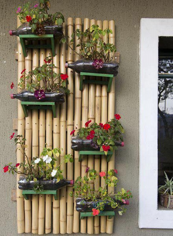 Recycled Plastic Bottles External Wall Decoration