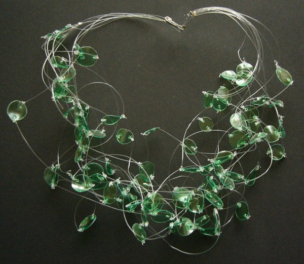Recycled Plastic Bottles Jewelry Necklace