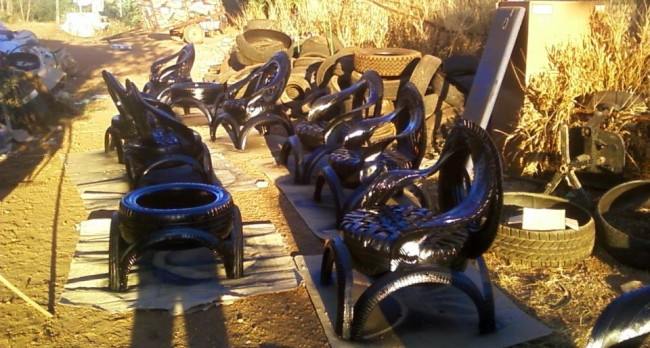 Recycled Tires Furniture Sofa & Tables