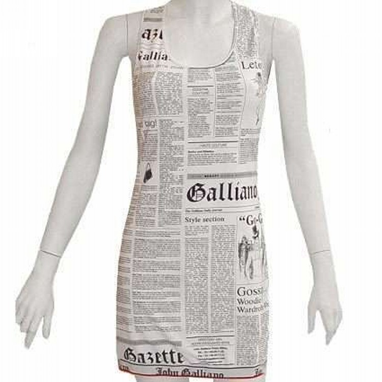 DIY Sleeve Less Newspaper Dress