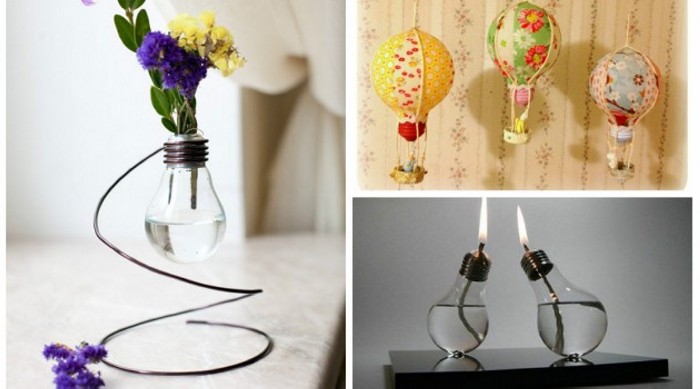 Decoration from Recycled Bulbs