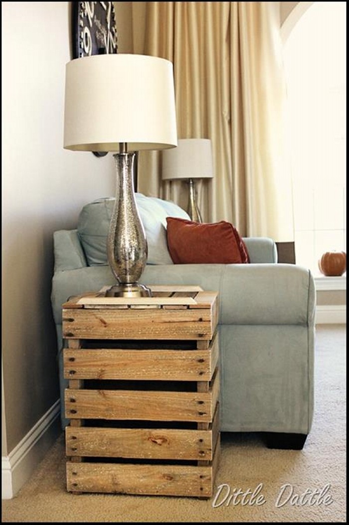 Pallet Side Table from Upcycled Pallet