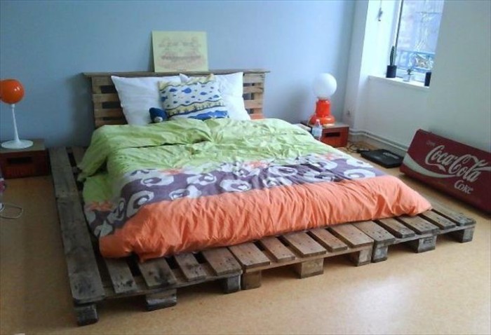 Recycled Pallet Bed Frame Project