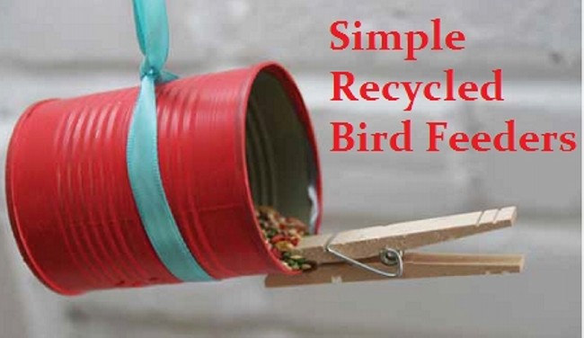 Simple Recycled Bird Feeder