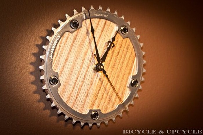 Upcycled Bike Part Clock
