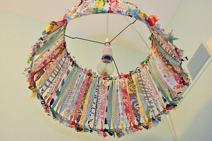 Upcycled Fabric Lamp
