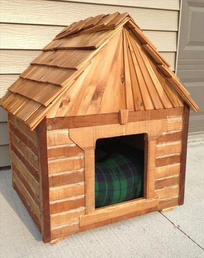 Cute Pallet Dog House