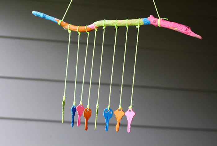 DIY Recycled Key Wind Chime
