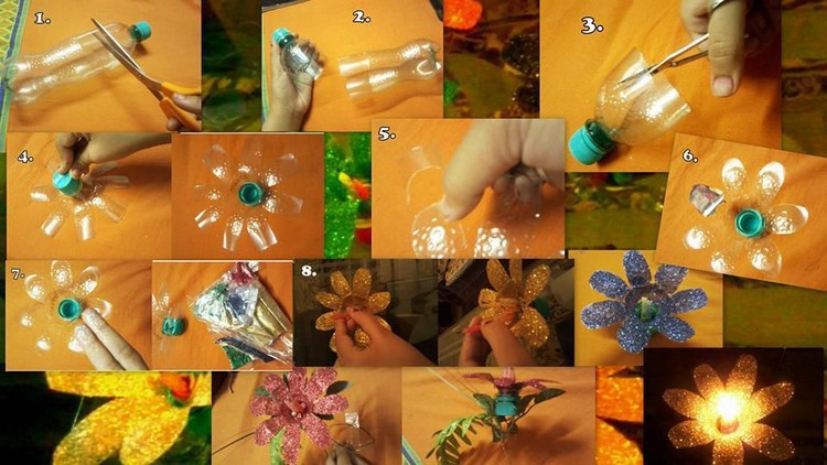 DIY Recycled Plastic Bottle Flower
