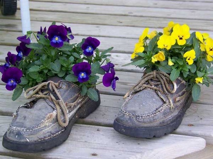 Recycled Shoes Planter Craft