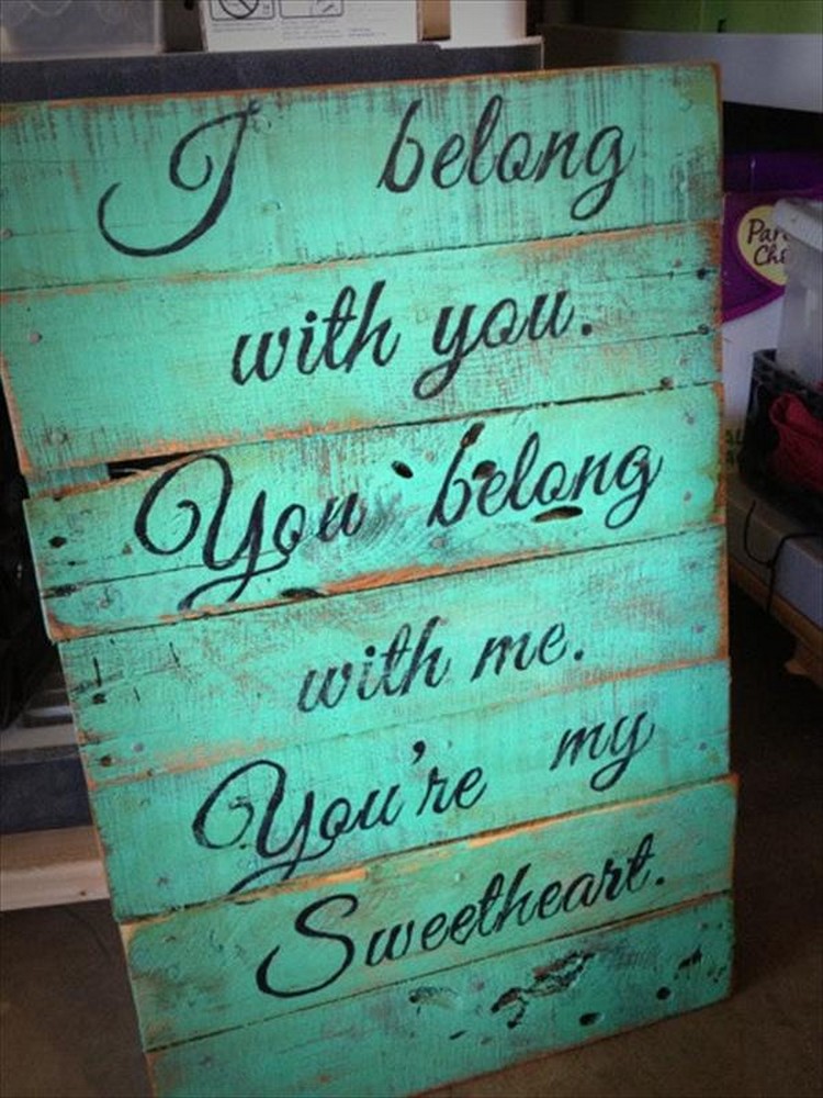 Upcycled Pallet Sign Board