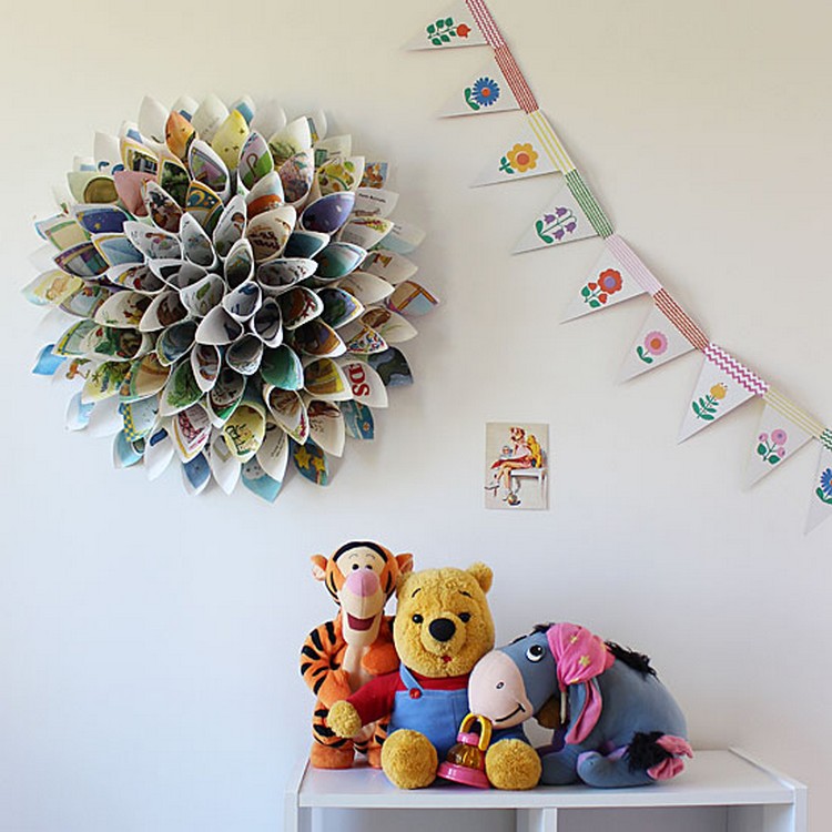 Upcycled Paper Wreath for Wall Decor
