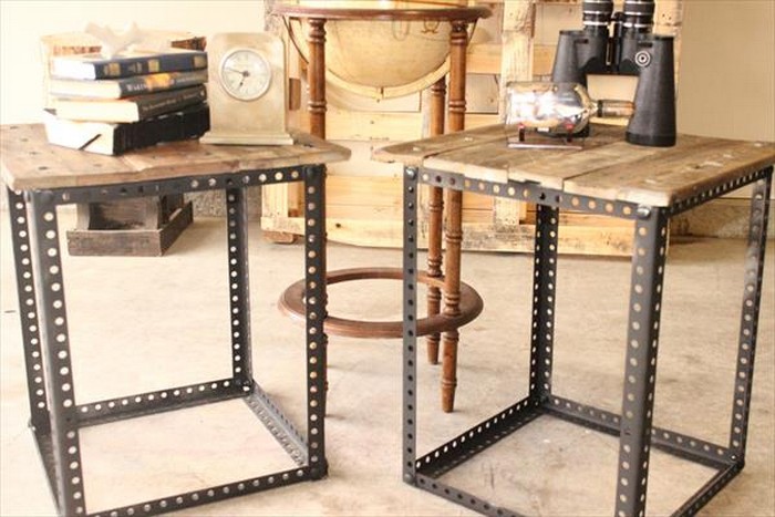 Wooden Pallet End Tables