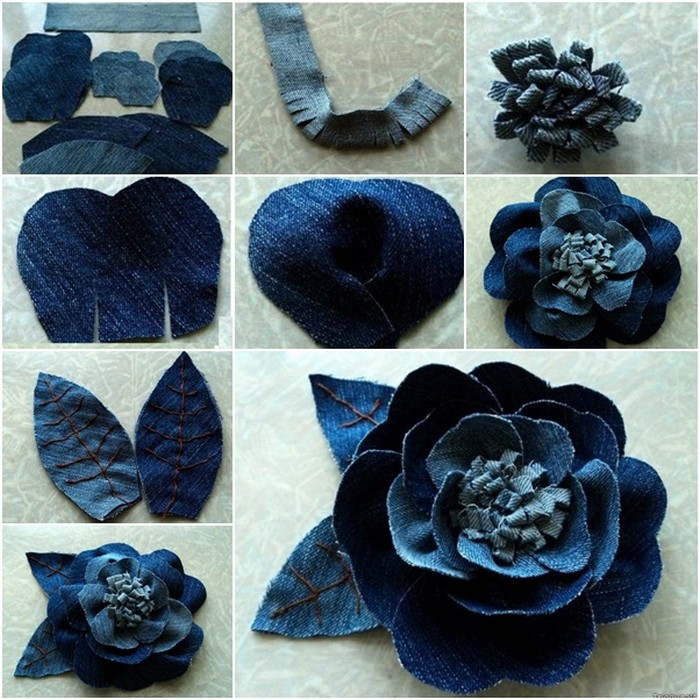 Recycled Jeans Rose