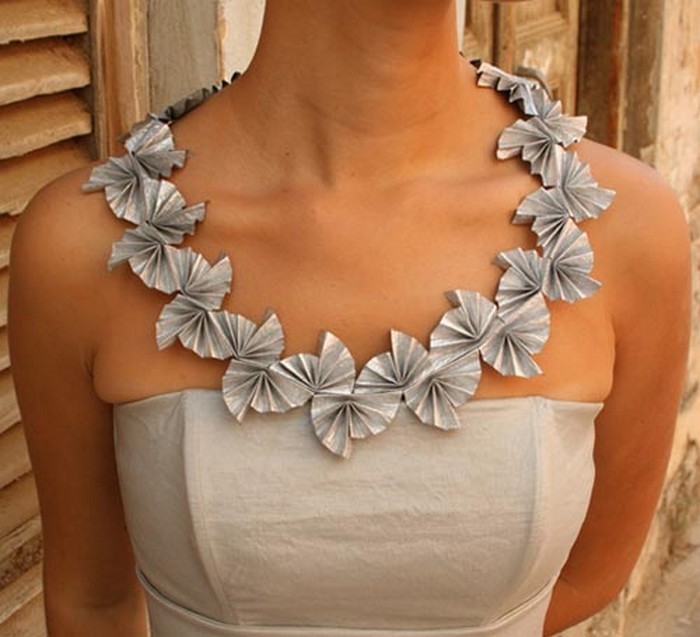 Recycled Paper Neckalce