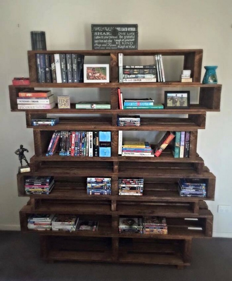 Pallet Book Shelves