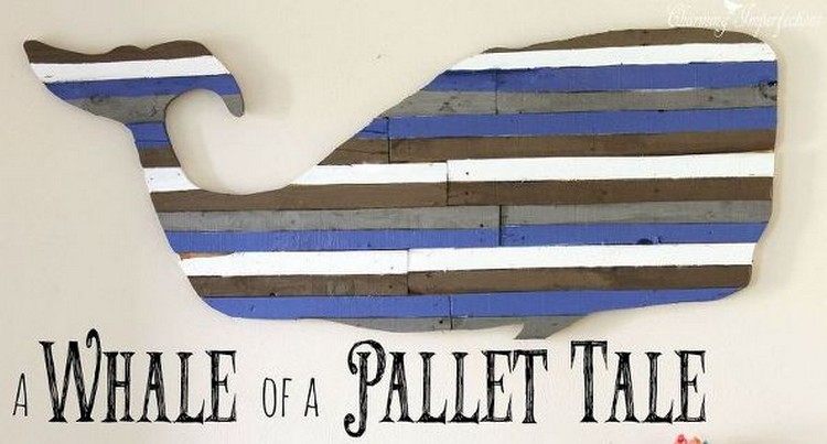Pallet Whale Art