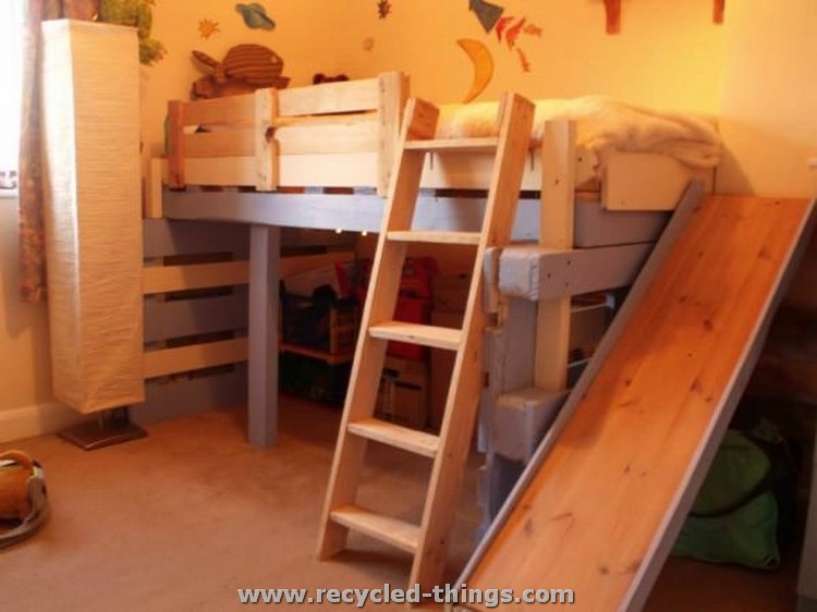 Kids Bed Made from Pallets
