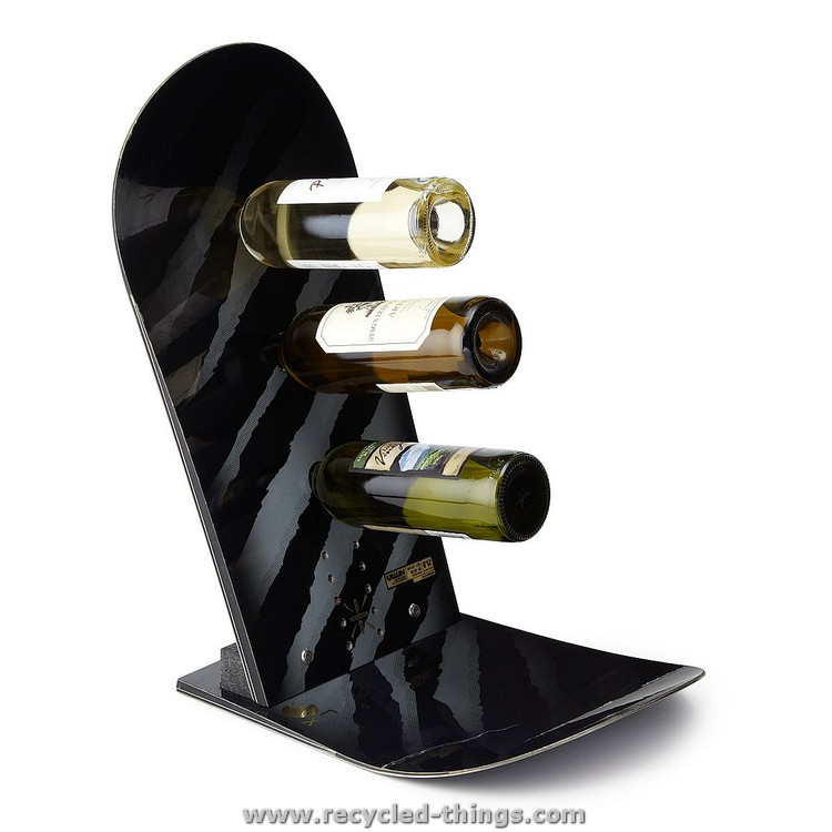 Recycled Snowboard Wine Holder