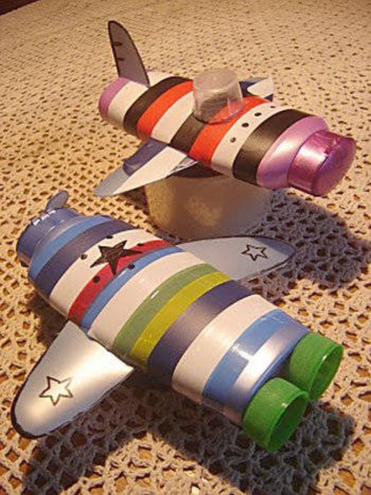 Shampoo Bottles Toy Airplane