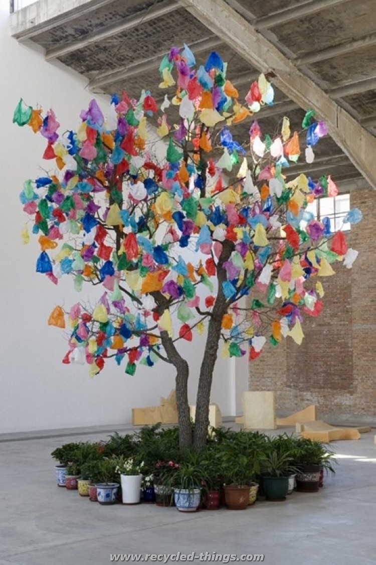 Upcycled Tree Art