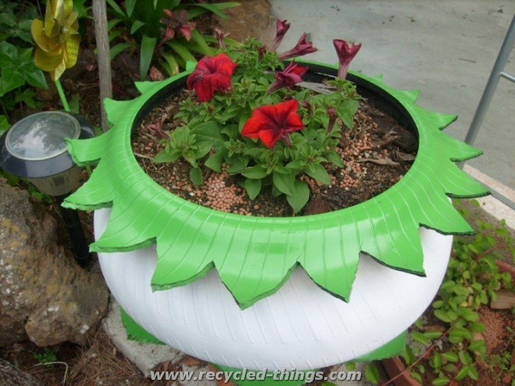 Used Tires Planter