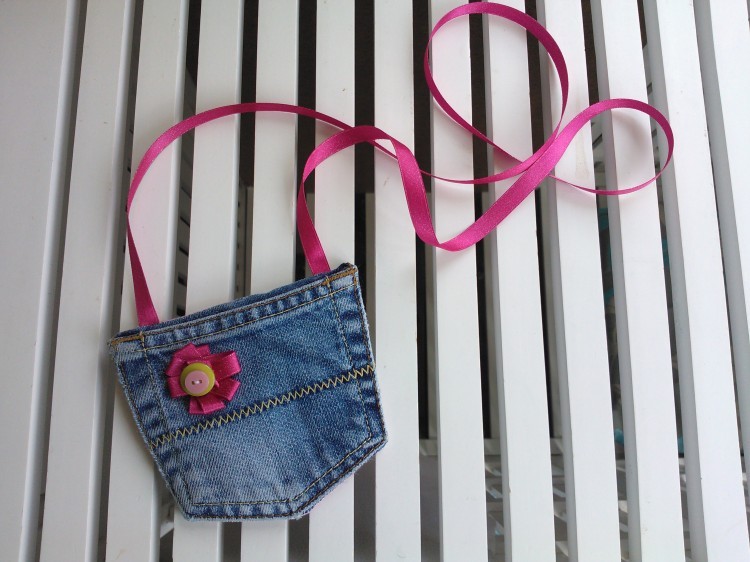 Denim Jeans Recycled Purse