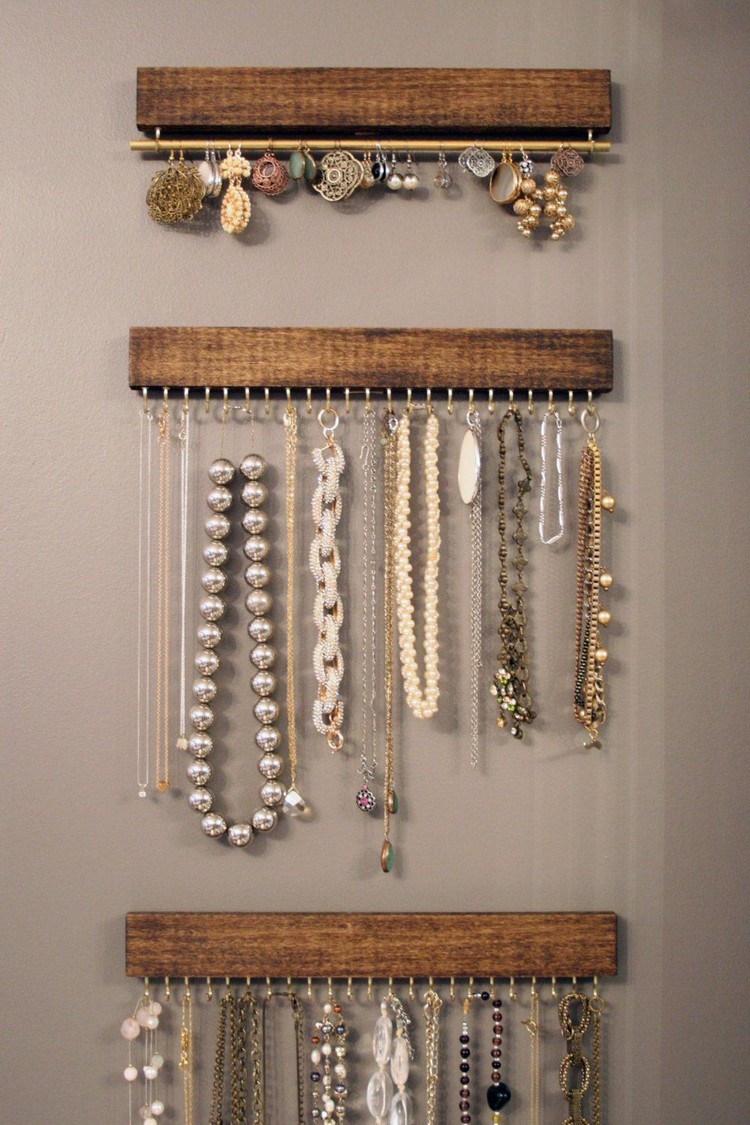 Wood Recycled Jewelry Hanger