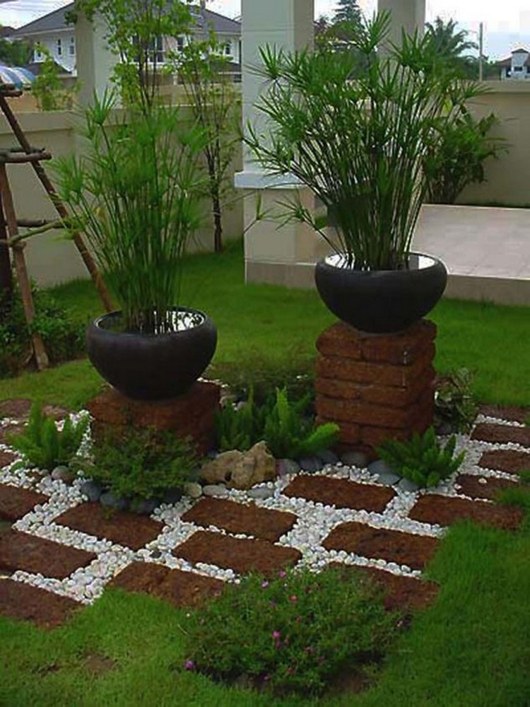 Backyard Landscaping with Stones